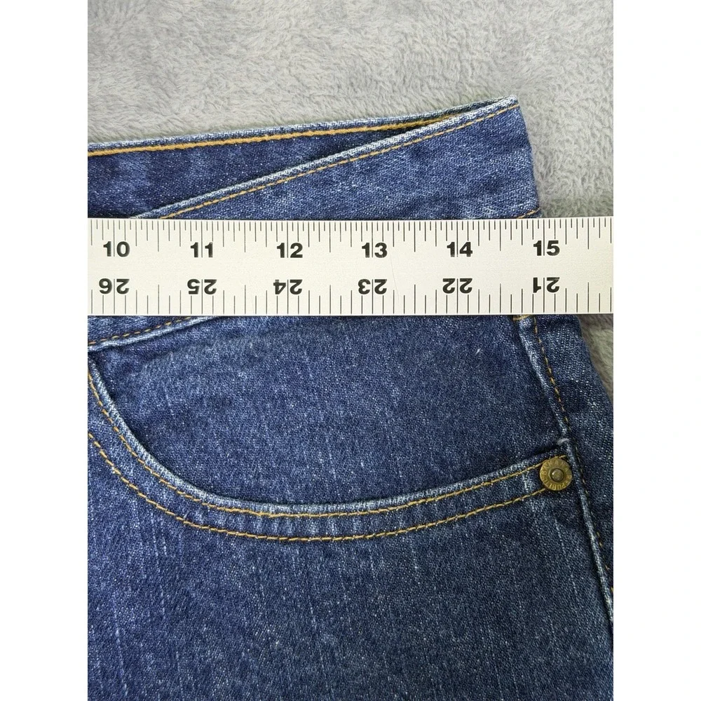 Vintage Banana Republic Jeans Womens 6 Blue Tapered Button Fly Denim Made In USA